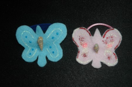 Elásticos em borboleta
